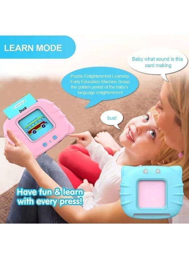 Queens Talking Flash Cards Learning Toys for Toddlers 1-6 Year Old, British English, 224 Words, Audible Educational Toys, Preschool Learning Resource Electronic Interactive Toy Birthday Gifts for Kids-Blue - Image 4